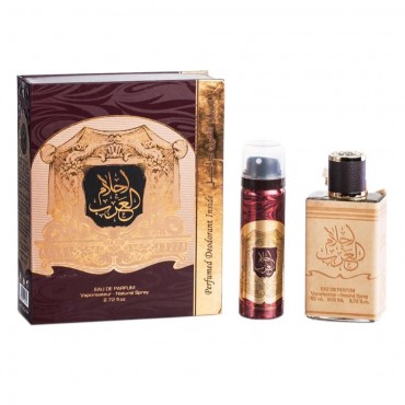 AHLAM AL ARAB Parfum Arabesc,Ard al Zaafaran,barbatesc,apa de parfum 80ml+ Deodorant 50ml AHLAM AL ARAB Parfum Arabesc,Ard al Zaafaran,barbatesc,apa de parfum 80ml+ Deodorant 50ml